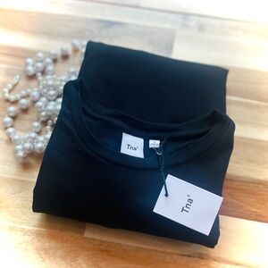 TNA | S | NWT Aritzia Long Sleeve Chill Aimee Cotton Bodycon Mini Dress